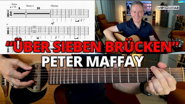 Gitarre Songtutorial Über sieben Brücken musst Du gehn Peter