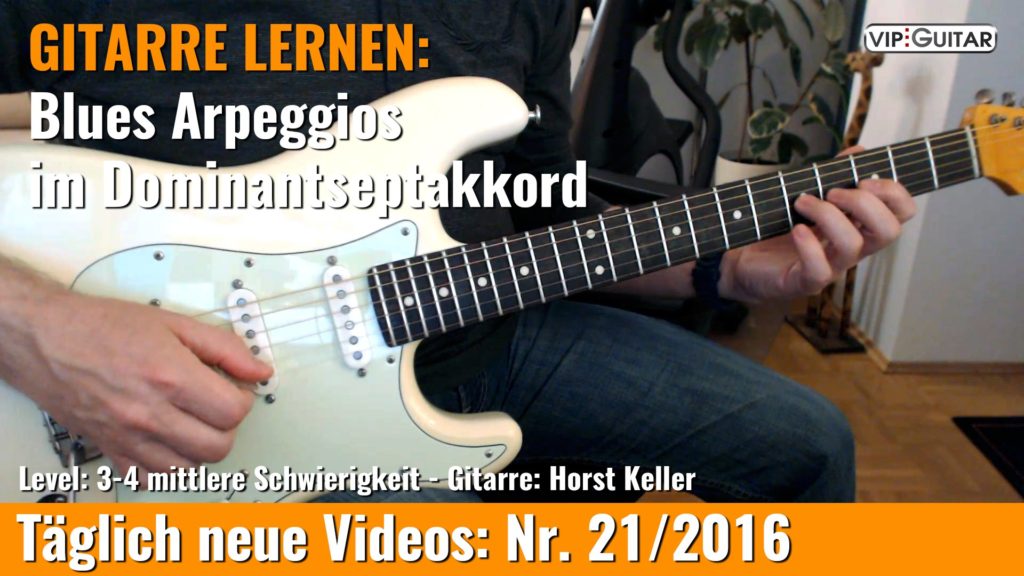 Blues Arpeggios im Dominantseptakkord