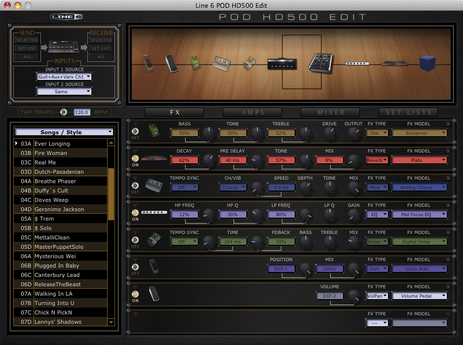 Line 6 - POD HD500 Presets - VIP-Guitar.de