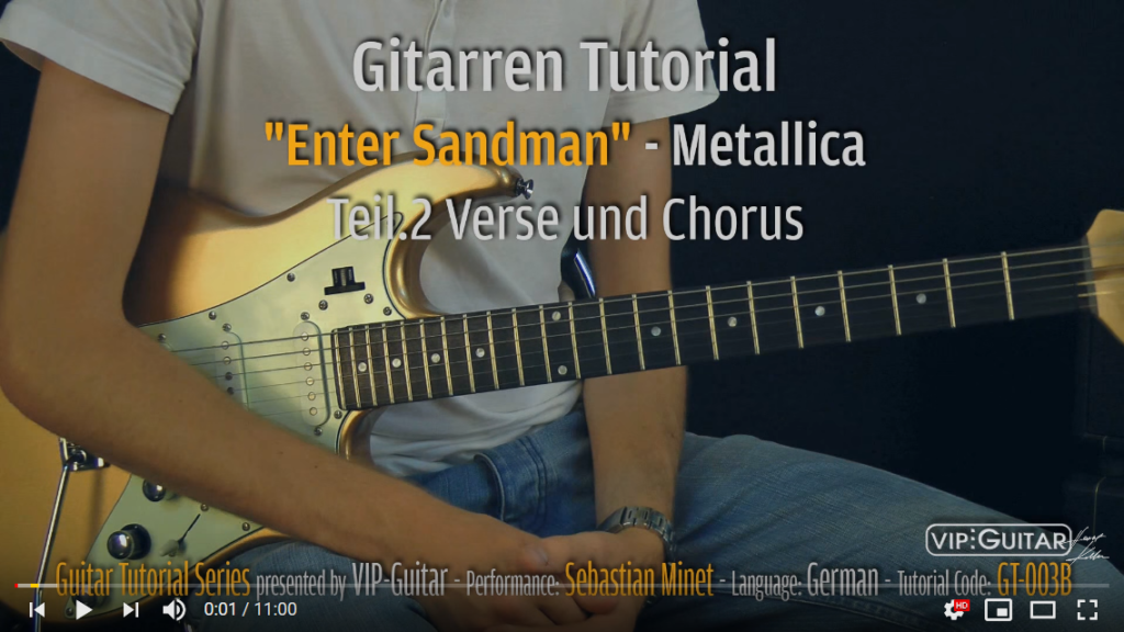 Songtutorial - Enter Sandman - Metallica Teil 2