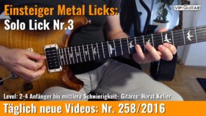 Einsteiger Metal Licks - Solo Gitarre - Lick Nr. 3