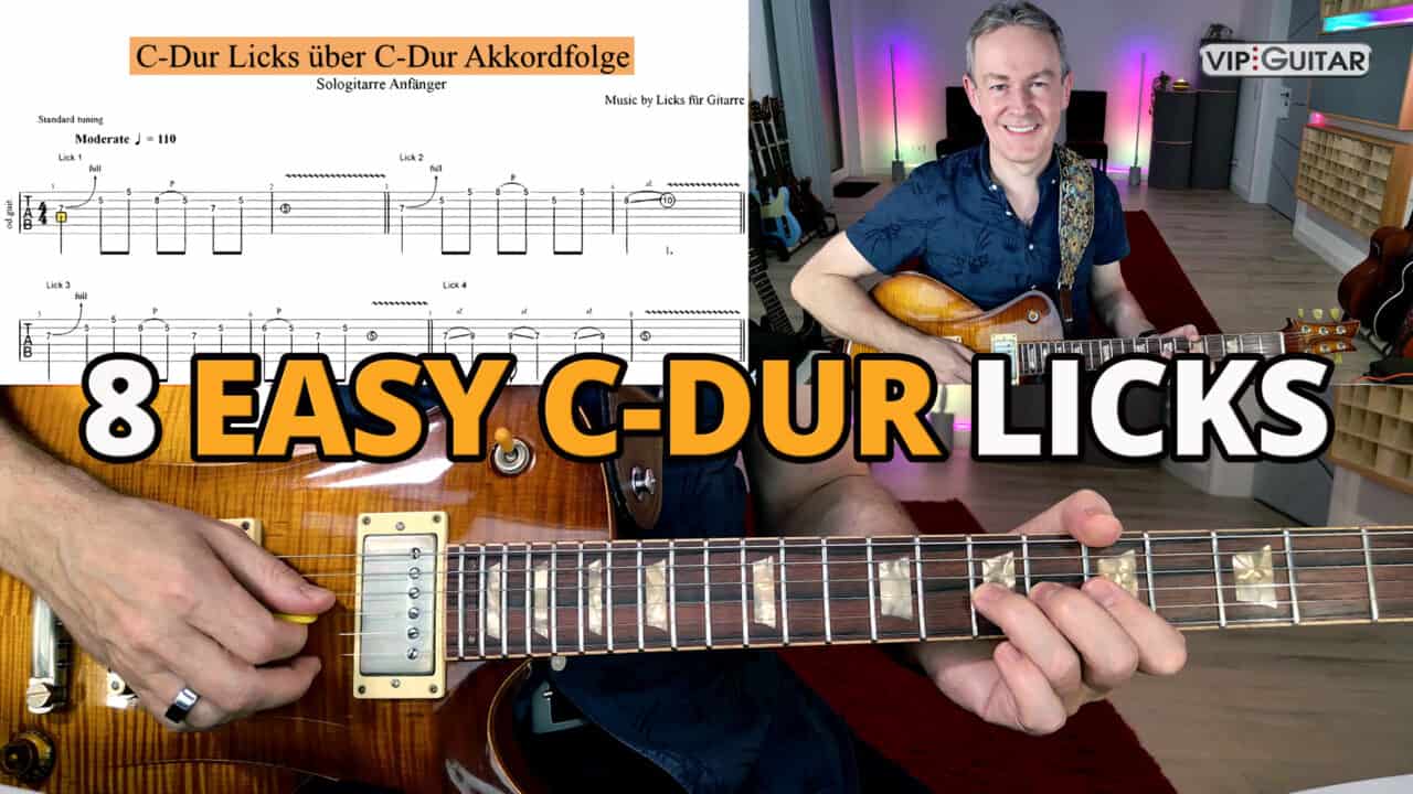 8 Easy C-Dur Licks